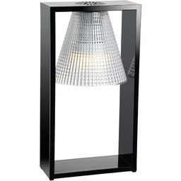 Kartell Light- Air, lampa stołowa z tłoczeniem, przezroczysta/czarna