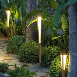 Les Jardins Latarka solarna LED Tecka z czujnikiem,