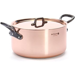 De Buyer Garnek do smażenia, miedziany, pomarańczowy, 20