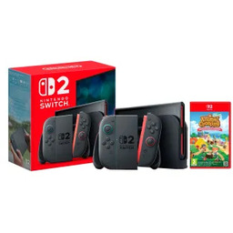 Nintendo Switch 2 Joy-Con Czarny + Animal Crossing