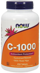 Now Foods C-1000, witamina C + dzika róża,