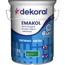 Emalia olejno-alkidowa EMAKOL Zielony liściasty 5 l Dekoral