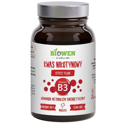 Niacyna (witamina B3) kwas nikotynowy efekt flush Biowen