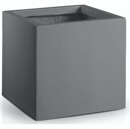 Grafitowa kwadratowa donica Cube kostka 50 cm ciemnoszara