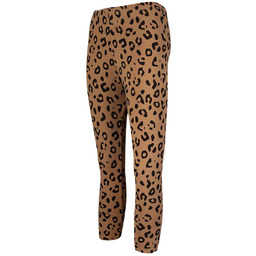 Legginsy ocieplane dziewczęce, pantera, camel, Tup Tup