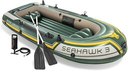 Intex Uniseks Seahawk 3 68380NP Ponton Dmuchany, Zielony,