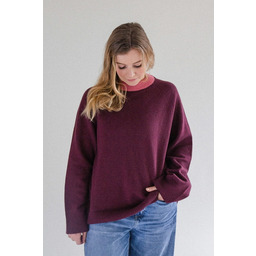 Pakamera BARIBAL RWS - bordowy sweter oversize a