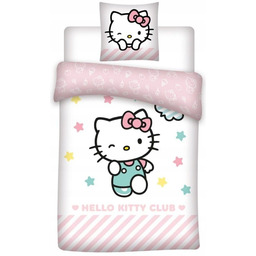 Bawełniana Pościel Hello Kitty 140x200 Pościel Hello Kitty