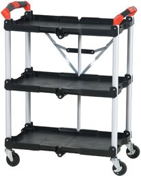 Składany wózek serwisowy z 3 półkami