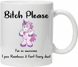 Bitch Please I''m a unicorn! - Zabawna ceramiczna