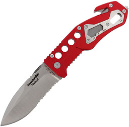 Nóż składany ratowniczy BlackFox Aluminium Red Rescue Folder