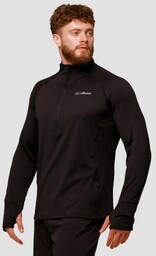 GymBeam Bluza do biegania Pulse 1/2 Zip Black