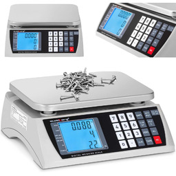 Waga sklepowa handlowa licząca LCD 22.3 x 17.4