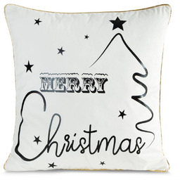 Poszewka bożonarodzeniowa ze złotą lamówką Merry Christmas PSWA-263