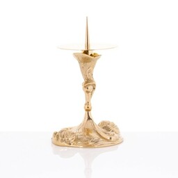 Lichtarz mosiężny róża 14 cm