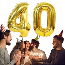 Zestaw Na 40 Urodziny Balony 40Tka Dekoracja Balon