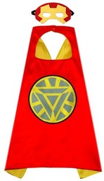 Strój Przebranie Iron Man Kostium Maska Peleryna
