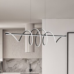Lampa wisząca Twist Eko-Light, czarny, salon / jadalnia,