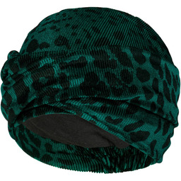 Turban Zoya Leo Cord by Christine Headwear, zielony,