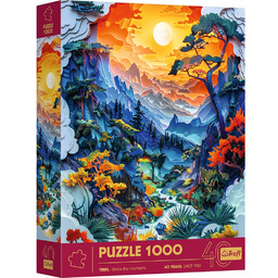 Puzzle, 40-lecie Trefl - Paper Art: Dolina, 1000