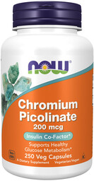 NOW Chromium Picolinate 200mcg 250vegcaps
