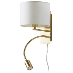 Lindby - Florens Lampa Ścienna White/Brass