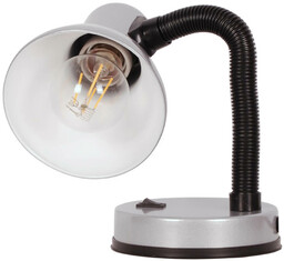 Kaja Metalowa lampka biurkowa Cariba K-MT-203 SREBRNY srebrna