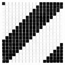 Dunin mozaika kamienna B&W Pure Diagonal 15