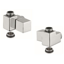 CUBE COMBI zestaw przyłączeniowy ręczny, narożny, prawy, stal