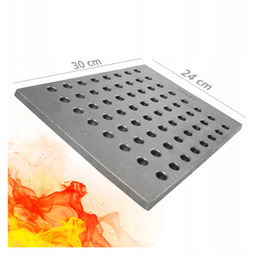 Fabryczny ruszt żeliwny 30x24 do pieca kominka Invicta