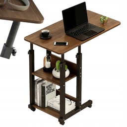 Stolik Przyłóżkowy, Regulowany Z Kółkami Pod Laptopa Biurko