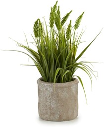 Ibergarden Sztuczna trawa w betonowej doniczce, 30 cm