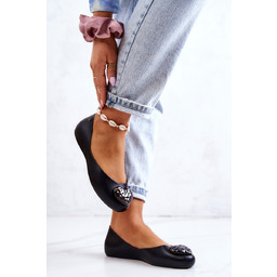 Damskie Baleriny Pachnące Gumowe ZAXY JJ285046 Czarne-37