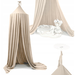 Baldachim kurtyna namiot tipi wiszący beż