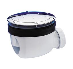 Syfon brodzika fi 90mm, z grzybkiem chrom,