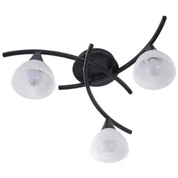 Lindby - Della 3 Lampa Sufitowa Black/Opal