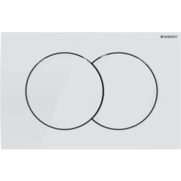 Przycisk spłukujący do WC 115.107.11.1 okrągły biały alpin