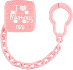 Canpol Babies, łańcuszek do smoczka, I Love Mummy,