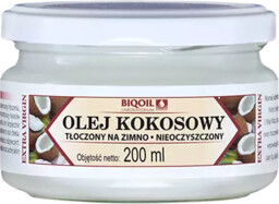 Olej kokosowy nierafinowany tłoczony na zimno 200 ml