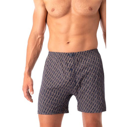 Bokserki męskie typu szorty z czystej bawełny granatowe