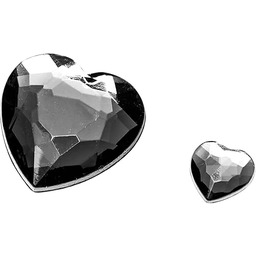 EFCO Kamień dekoracyjny akrylowy fasetowy zestaw serc 8/12/18
