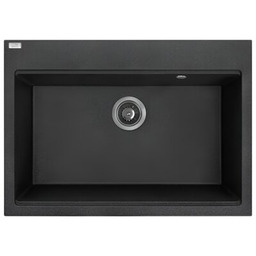 LAVEO Zlewozmywak jednokomorowy Tau SBT7107 Czarny 50x70