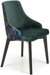 Halmar Rustykalne krzesło tapicerowane ENDO - zielony