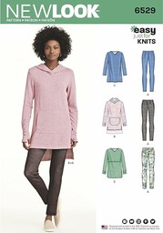 Wzór New Look 6529 damskie tuniki i legginsy,