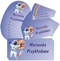 Etykiety naklejki, zestaw naklejek, imienne, imię nazwisko,