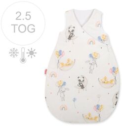 Śpiworek niemowlęcy całoroczny ocieplany 75 cm- baloniki