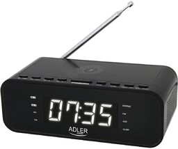 Radiobudzik z ładowarką bezprzewodową Adler AD 1192B Bluetooth