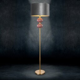 Lampa stojąca MARITA z welwetowym abażurem 46 x