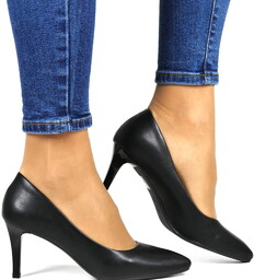 Damskie Czółenka Szpilki Na Niskim Obcasie Sergio Leone