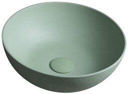 Sapho FORMIGO umywalka betonowa nablatowa średnia 39cm zielony